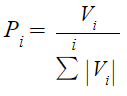 Le calcul des pourcentages de l'étiquette est réalisé comme suit :